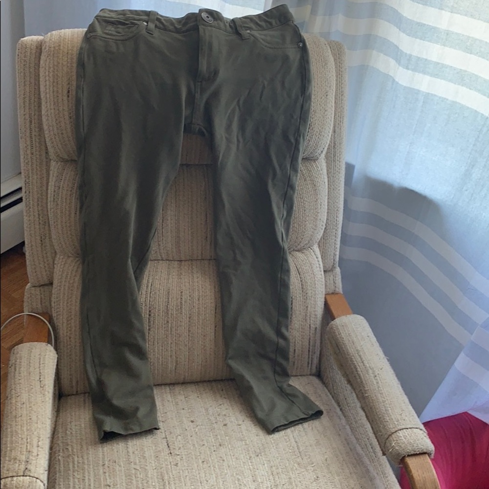 Guess Navy Green Jeggings Size large